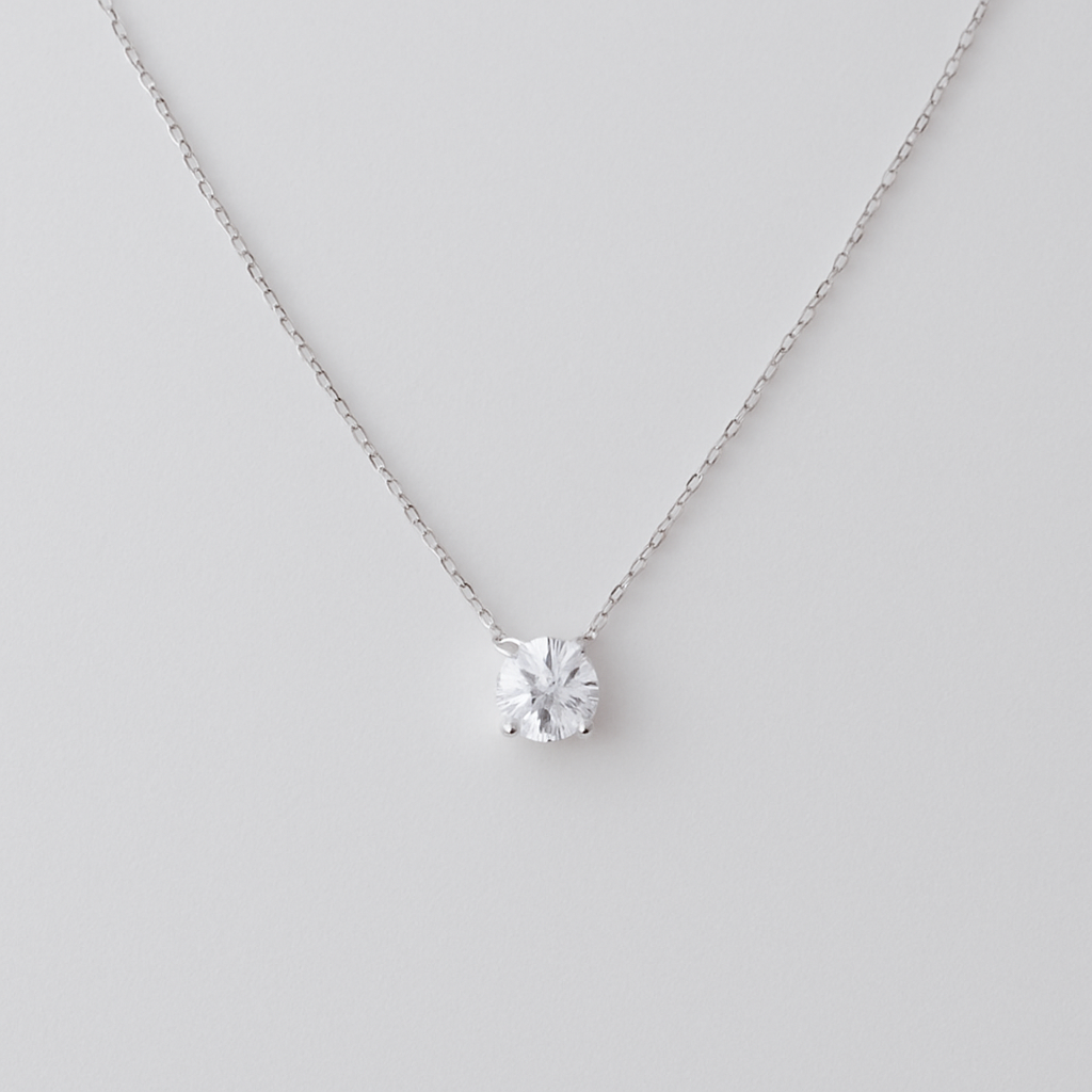 0.5ct プラチナ×ラボグロウンダイヤモンドの一粒ペンダント