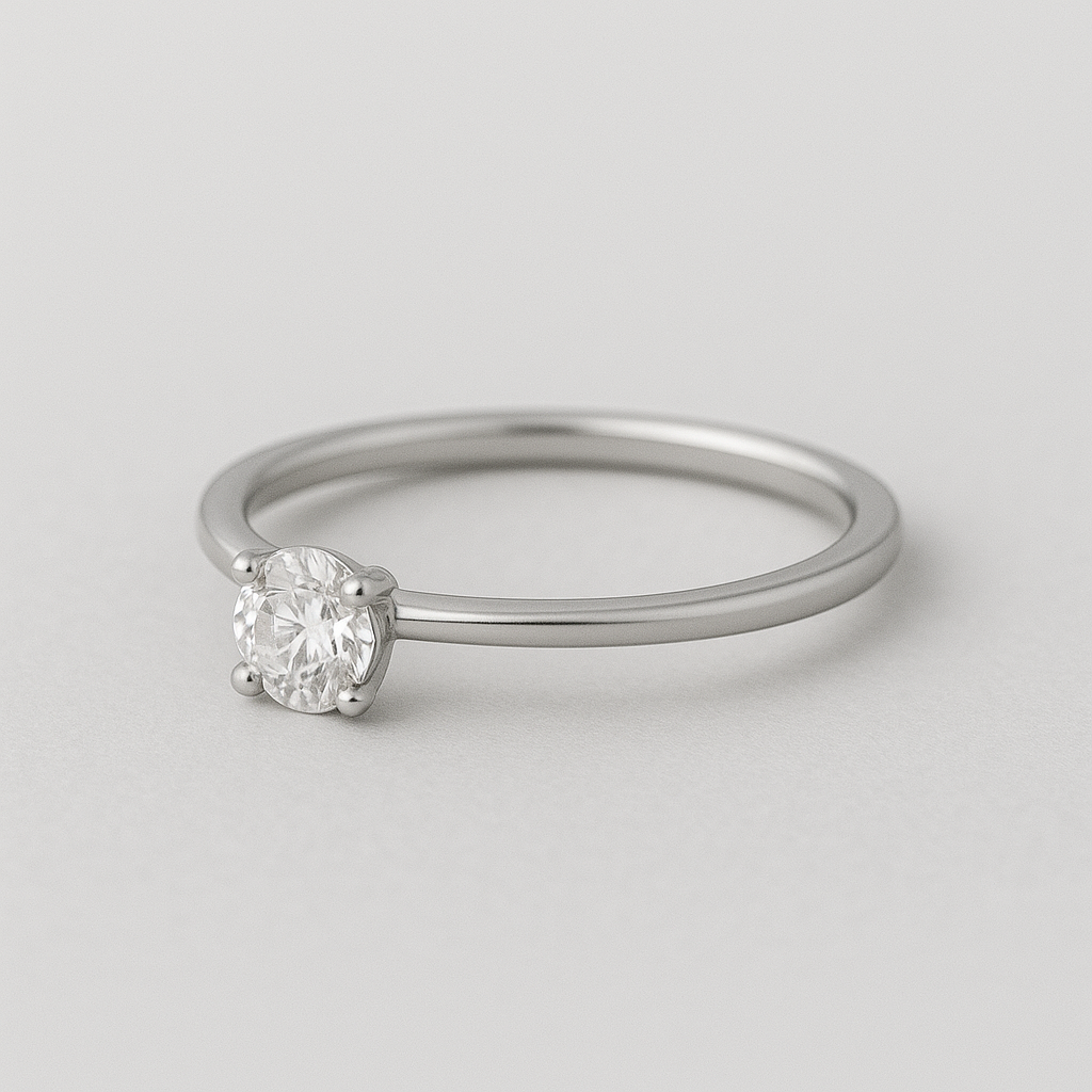 0.5ct ラボグロウンダイヤモンド ソリティアリング〈プラチナ〉