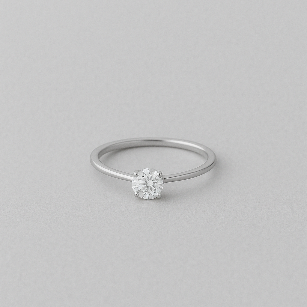 0.5ct ラボグロウンダイヤモンド ソリティアリング〈プラチナ〉